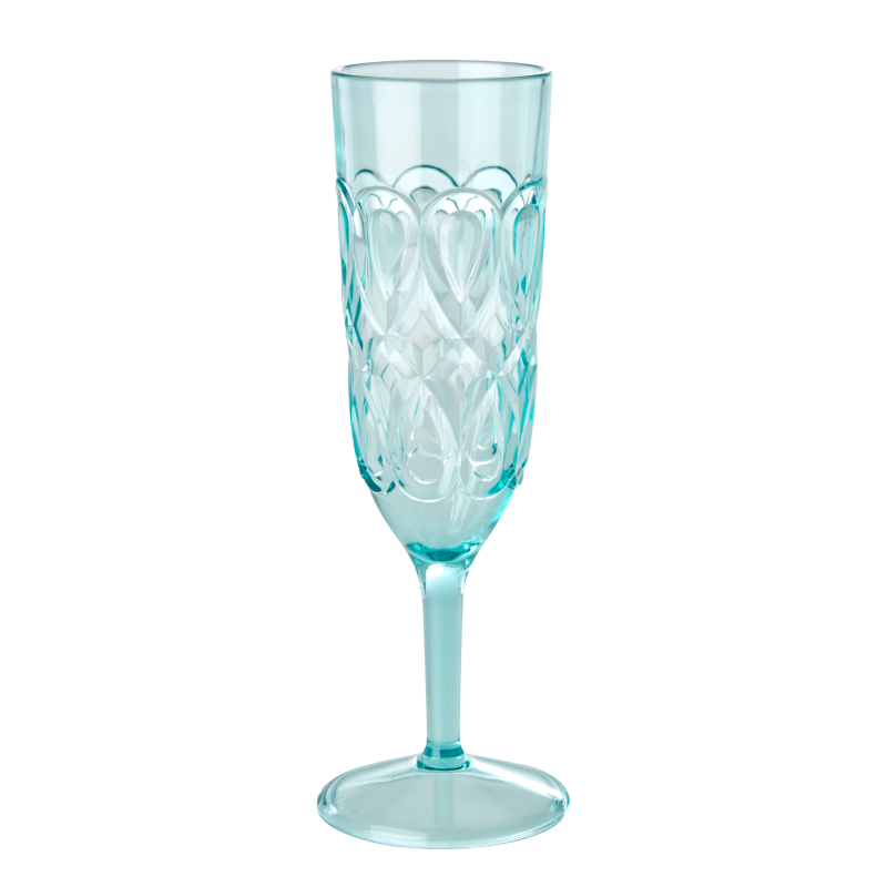Acrylic Champagne Glass - Mint