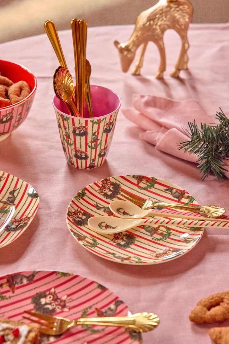 Latte Spoon - Cream - Sweet Forest Print