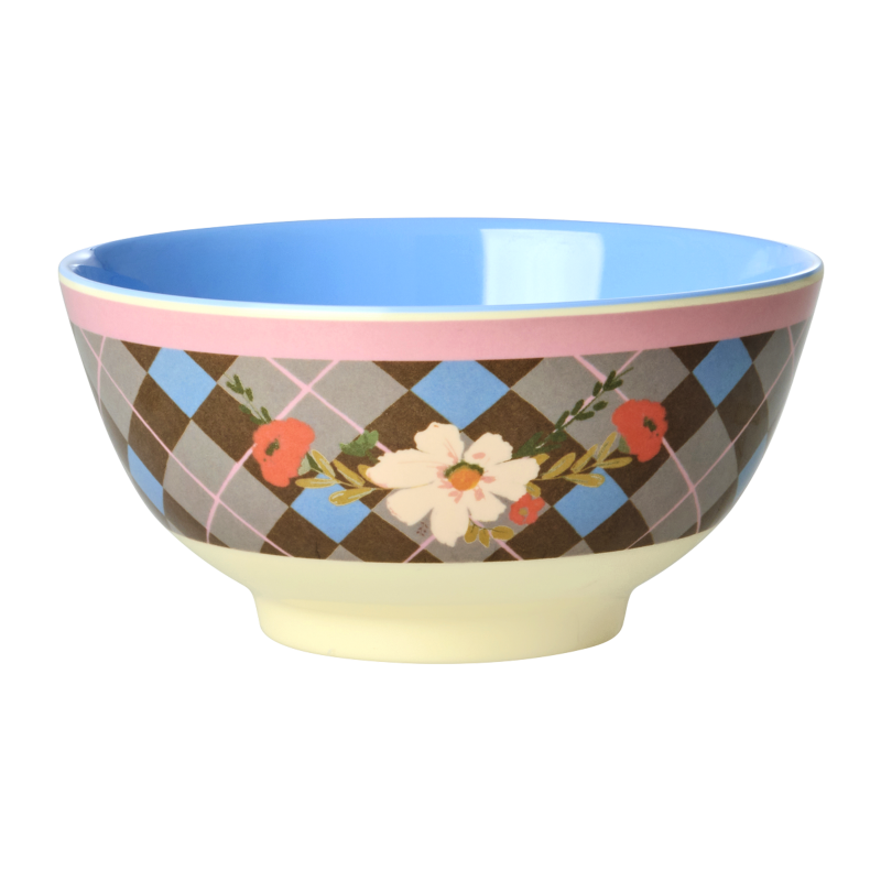 Medium Bowl - Brown - Gorgeous Tile Print