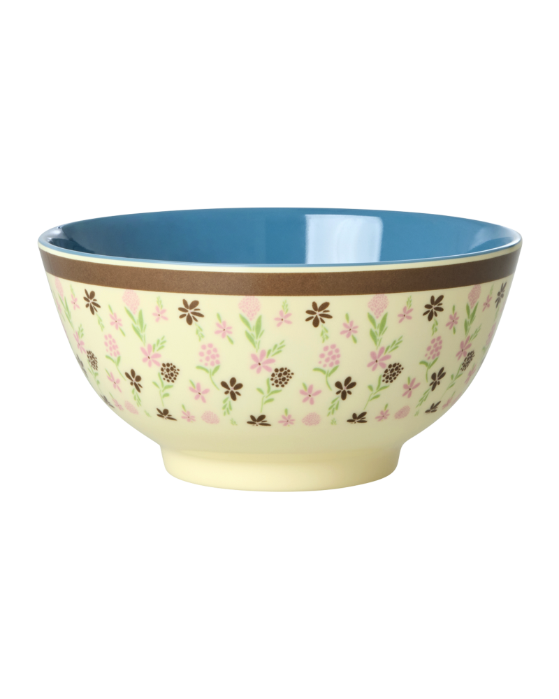 Medium Bowl - Cream - Hacienda Flower Print