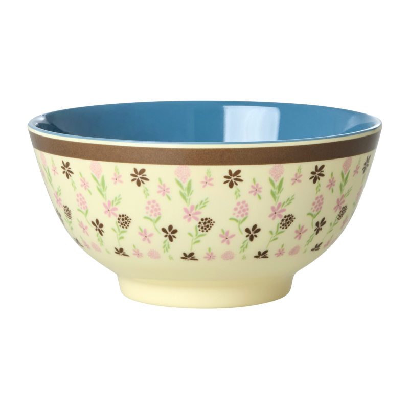 Medium Bowl - Cream - Hacienda Flower Print
