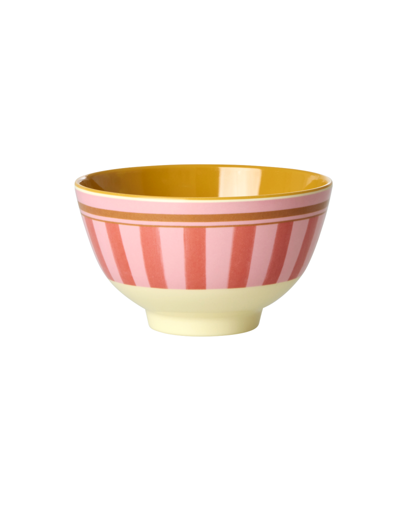 Small Bowl - Pink - Organic Stripes Print