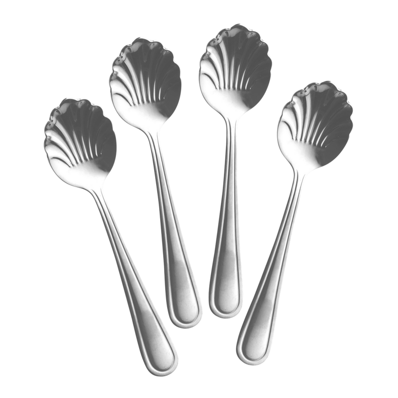 Stainless Steel Teaspoon - Silver - Set of 4